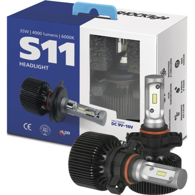 Par Lâmpadas Ultra Led S11 H16 12v 32w A 35w 6000k 8000lm