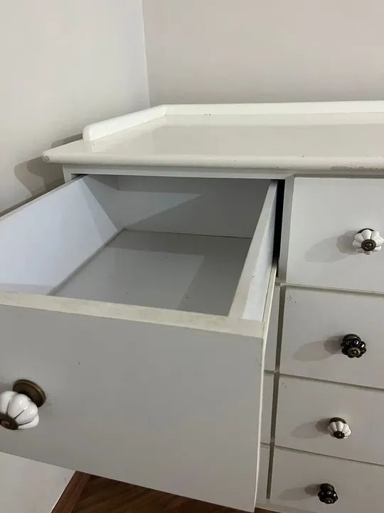 Cômoda branca de 6 gavetas - Foto 4