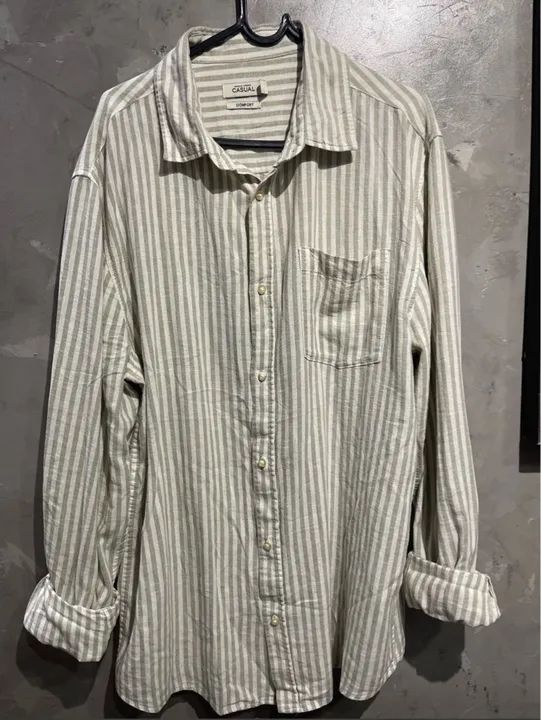 Camisa em linho listrada  - Foto 2