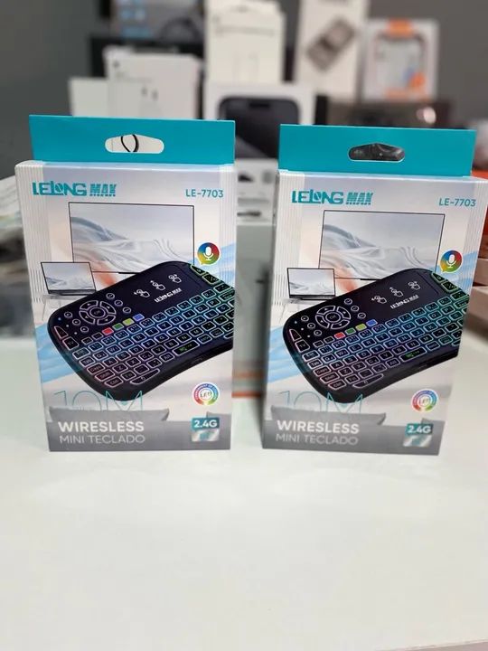 Teclado Wireless Mini Para Smart TV, Notebook, PC - LE-7703
