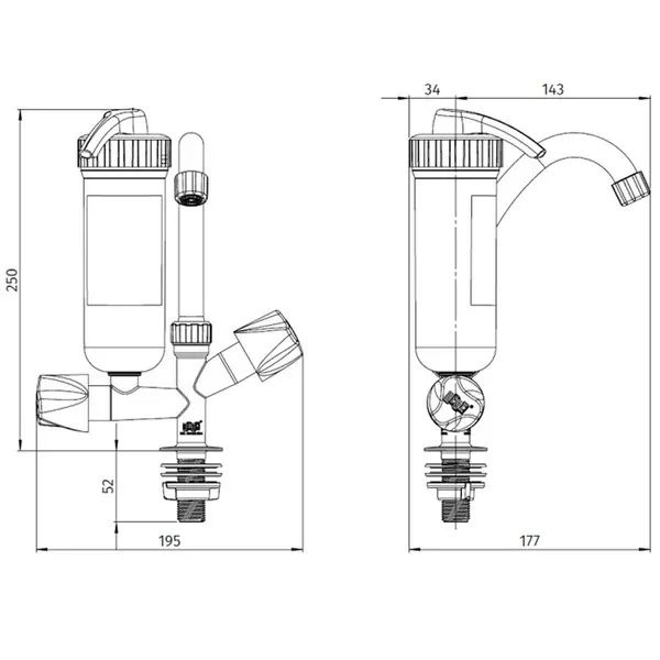TORNEIRA DE PVC COM FILTRO DE BANCADA BICA MOVEL BRANCA HERC - Foto 3