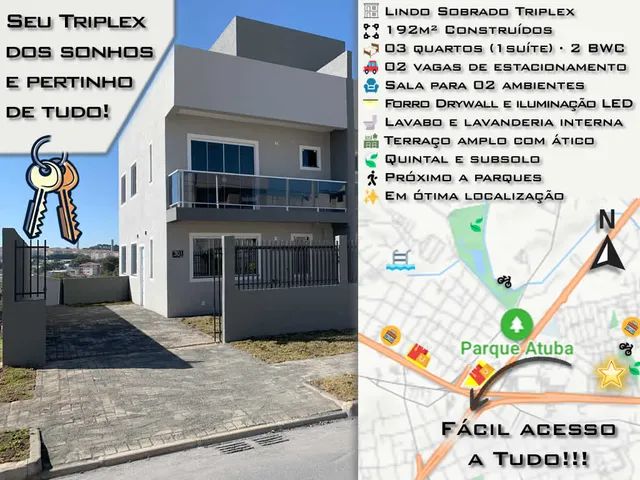 Captação de Casa a venda na Rua Aparecida Júlia dos Santos Ribeiro, Atuba, Curitiba, PR