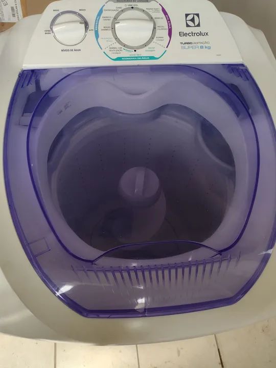 Máquina de Lavar Roupa Electrolux Super 8kg Turbo Agitação