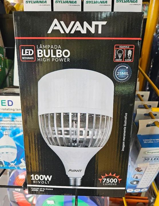 Lâmpada led 100w Avant com bulbo em alumínio