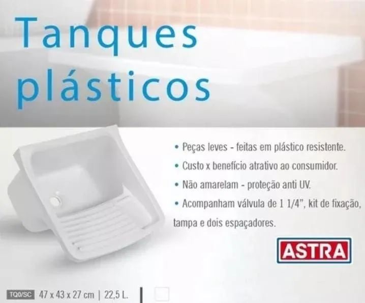 Tanque de lavar roupa 22 litros - Foto 2