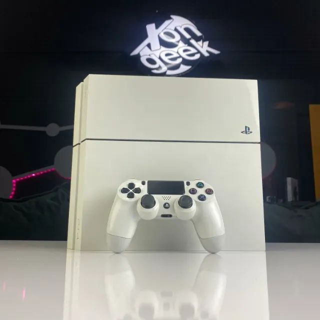 Playstation Fat 500GB Edição Glacier White (Seminovo) PS4 A