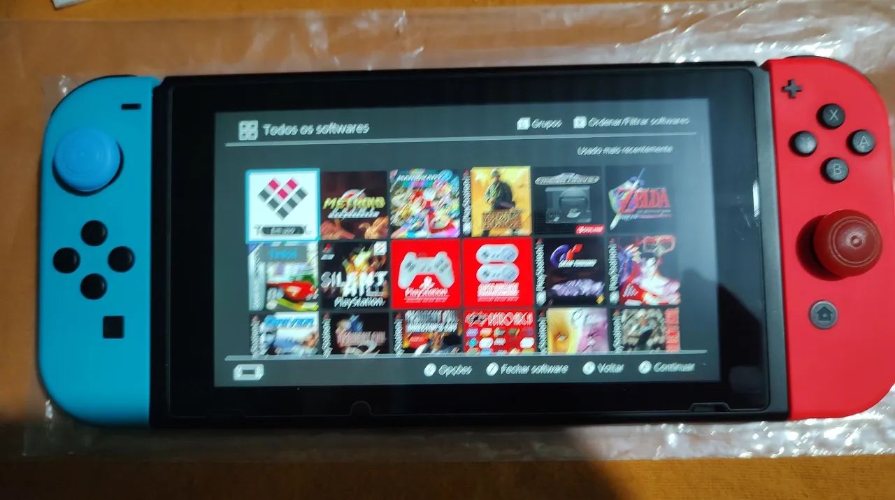 Nintendo Switch V2 Desb com Chip Hwfly V4 Impecável