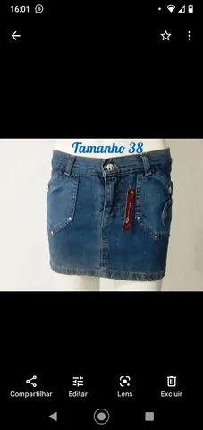Mine saias jeans e shorts tamanho 38