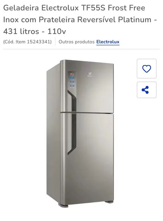 Geladeira INOX 412 litros Eletrolux maravilhosa  - Foto 4