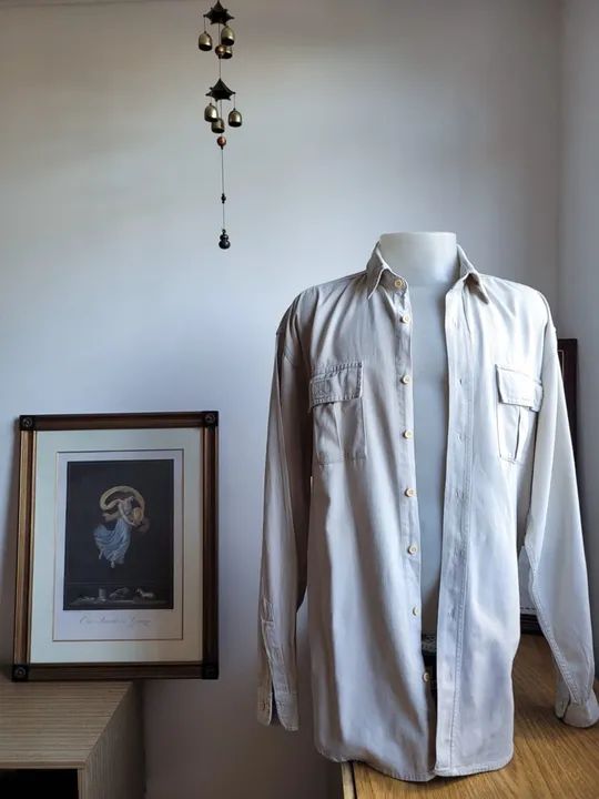 camisa algodão cru TAM G - Foto 5