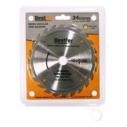Disco Serra Circular Para Madeira 300mm 24 Dentes - Bestfer - Foto 3