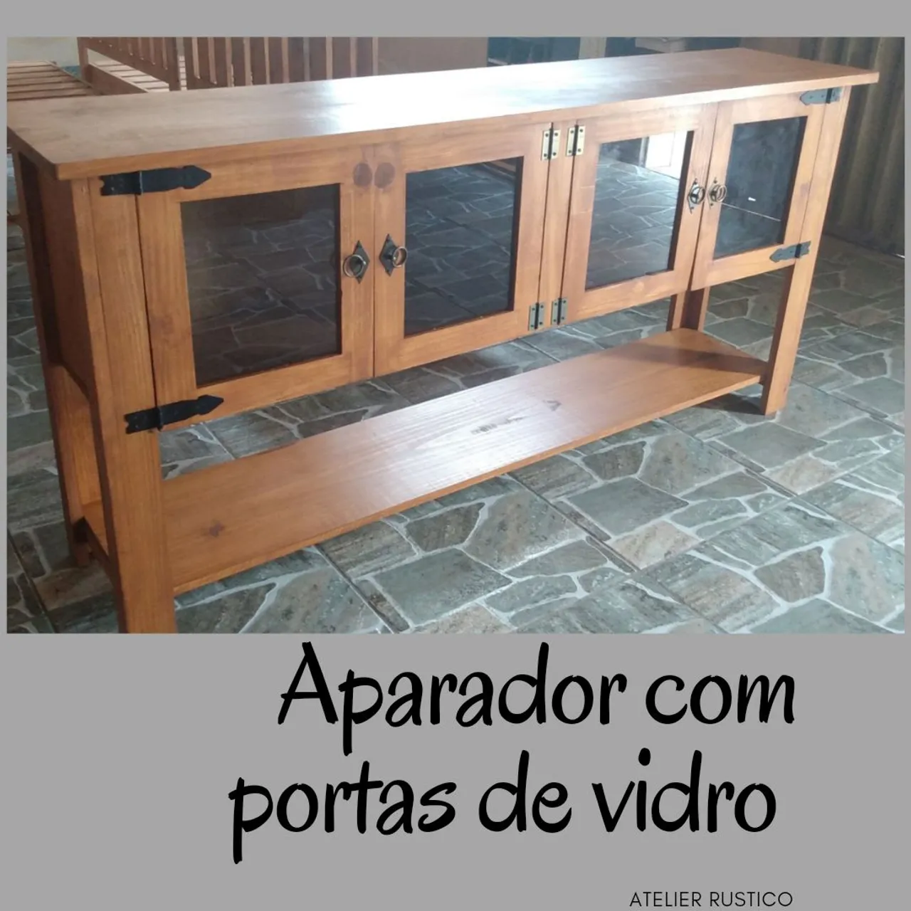 Móvel multifuncional em madeira de pinus 