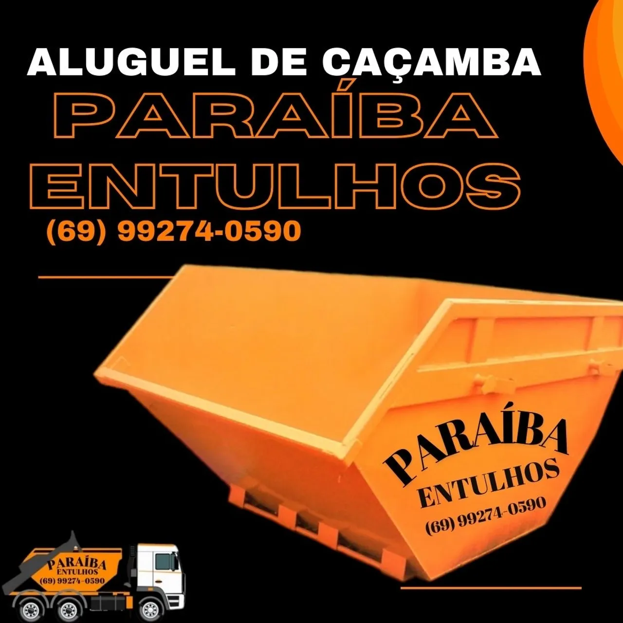 Caçamba para Entulho em Paraíba