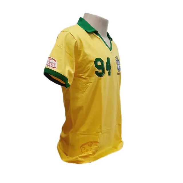 Camisa Seleção Brasil Edição Guaraná Antártica Mundial 1994 Algodão Futebol  - Foto 3