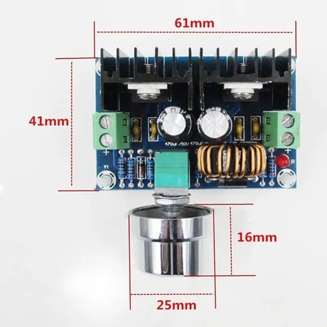 Módulo conversor XL4016E1, PWM Step Down, 4-40V a 1.25-36V, 8A, 200W, XH-M401, DC-DC - Foto 2