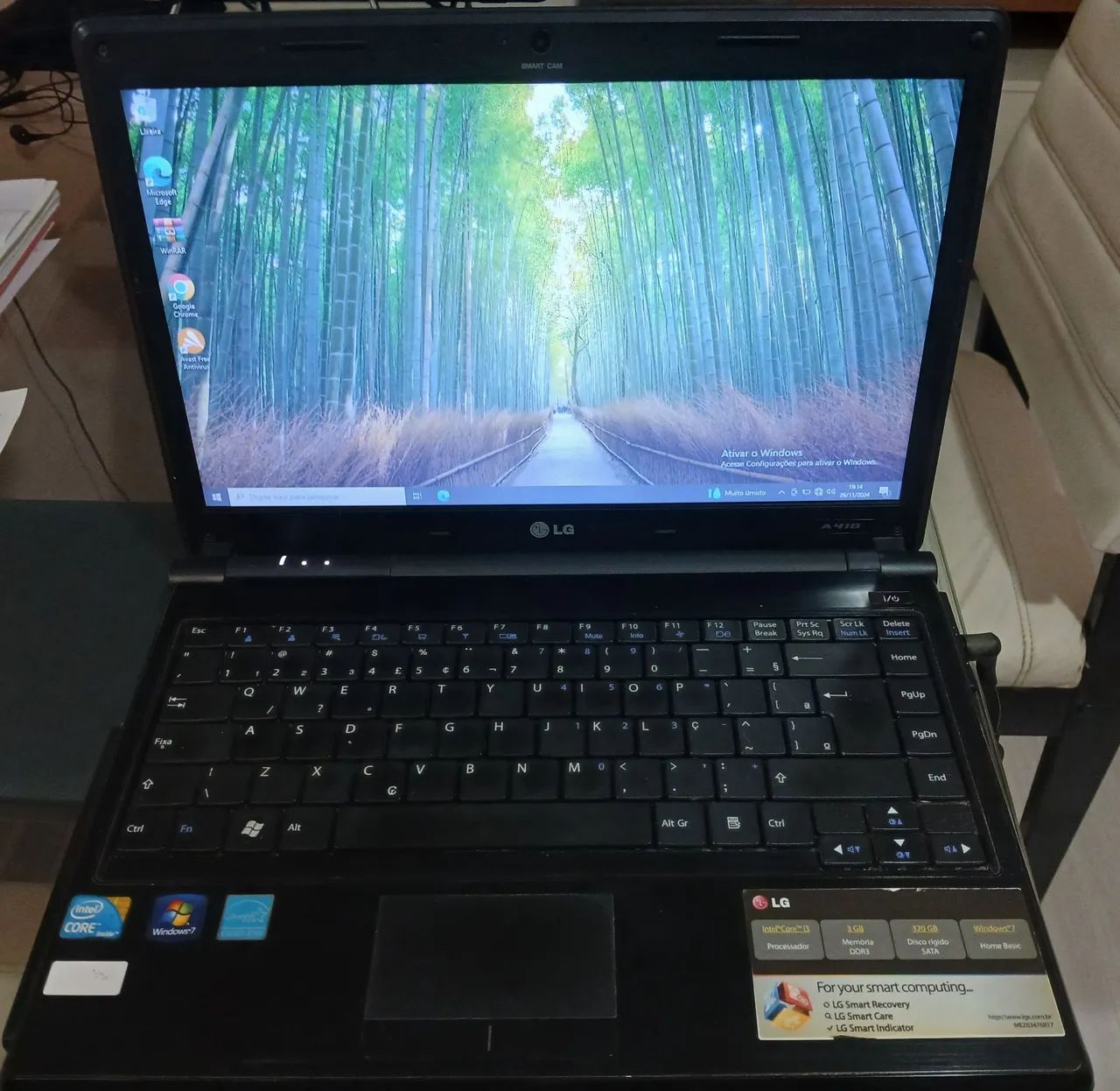 Nootebook LG A410 Intel I3 4GB RAM