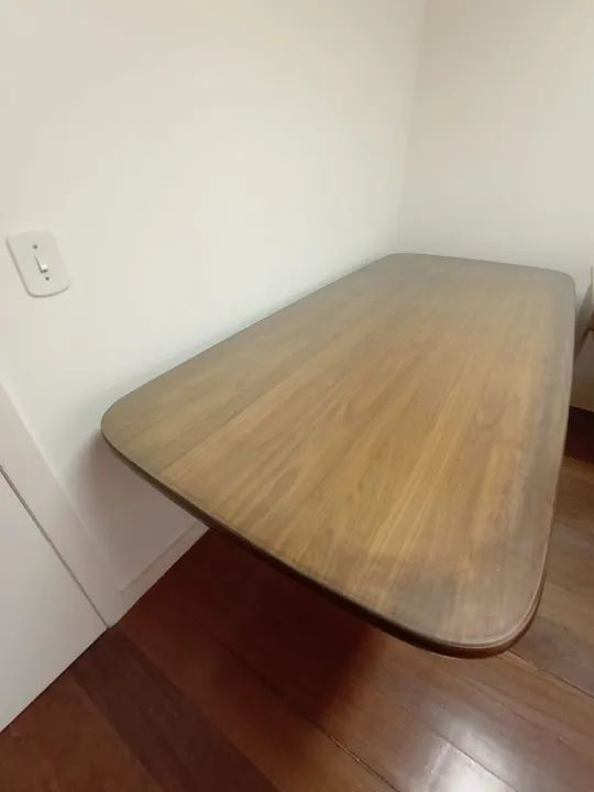 MESA DE JANTAR OU ESCRITÓRIO + TAMPO DE VIDRO - Foto 4