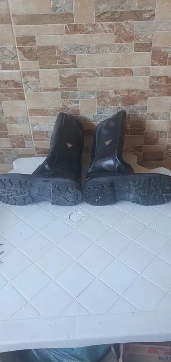 Bota cano longo estilo bombeiros  - Foto 4