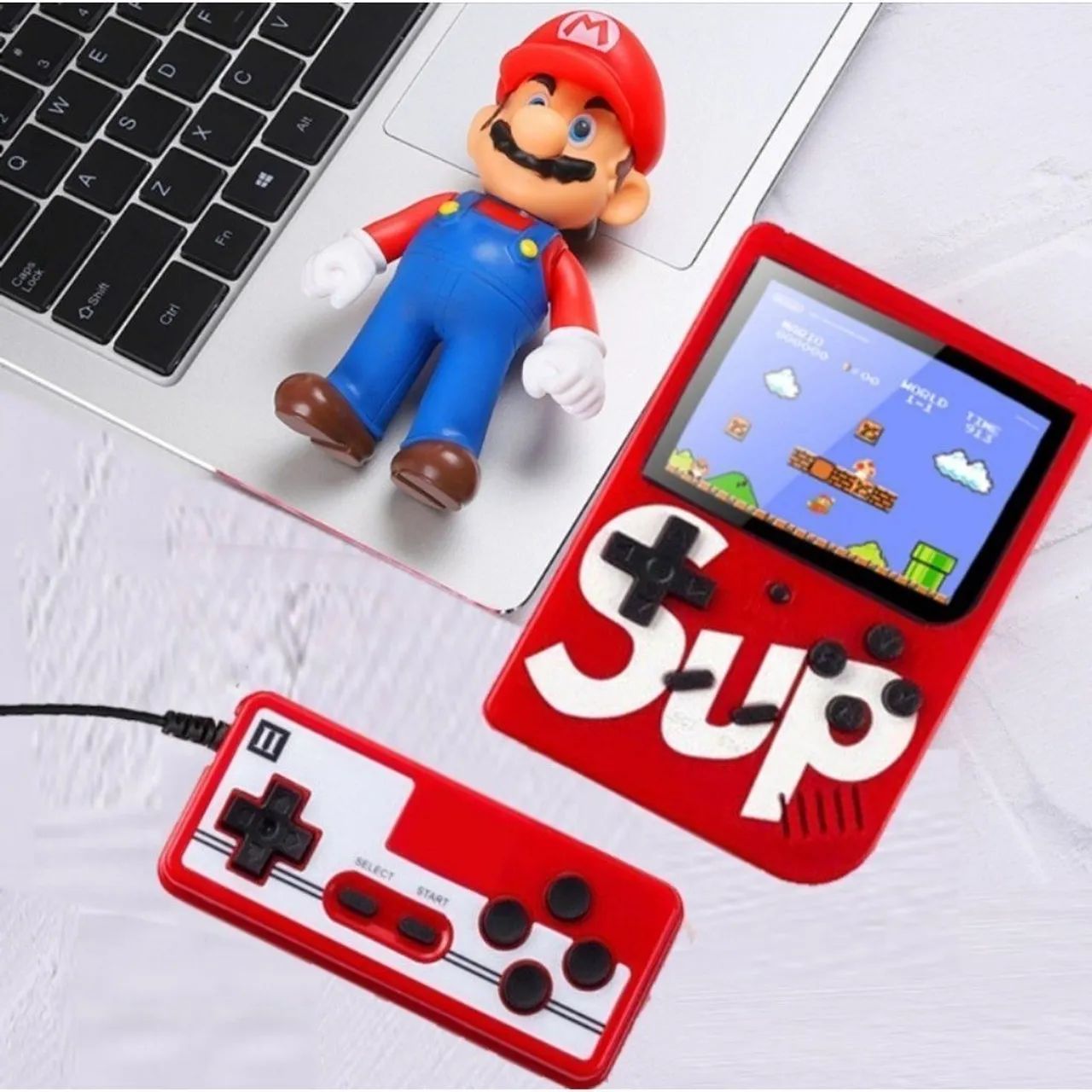 Video Game portátil 400 jogos conecta na TV e controle extra novo últimas unidades 