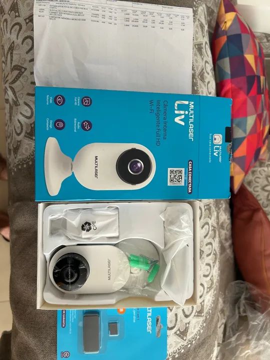 Câmera MultiLaser NOVA Liv SE223 wifi e full HD Visão Noturna - Foto 4