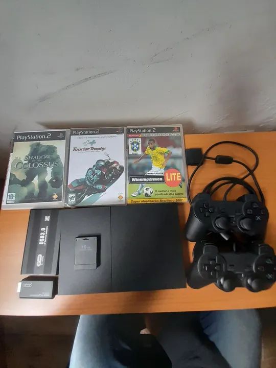 Playstation 2 com jogos e acessórios - Foto 3
