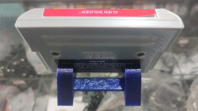 suporte em 3d pra cartuchos de mega drive gênesys - Foto 3