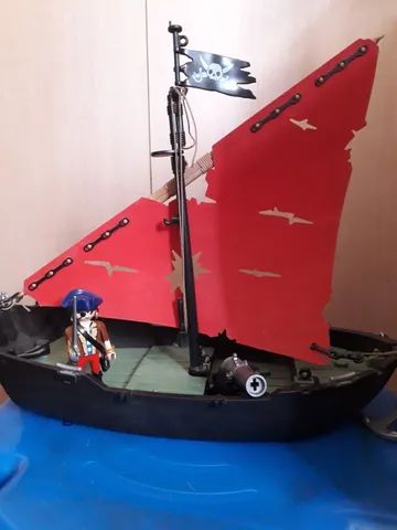 Playmobil Ilha dos Piratas + Arquipélogo Soldados Ingleses + Barco Pirata - Foto 3