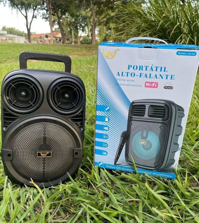 ALTO FALANTE KARAOKÊ SOM BLUETOOTH NOVA!! - Foto 4