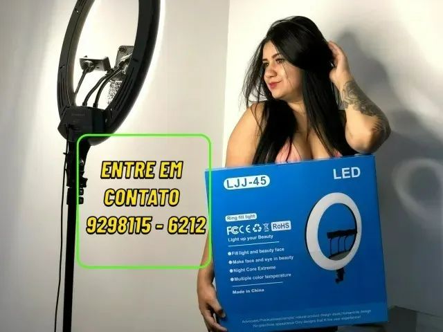 Ring Light Profissional 14 Pol Com Tripé 2-Entregamos 9h ás 23h