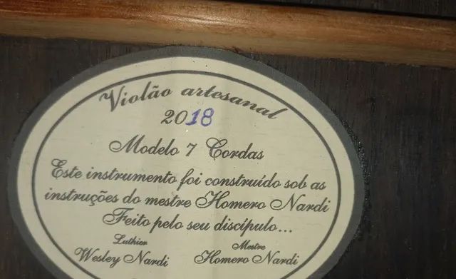Violão Homero Nardi 7 cordas - Foto 4