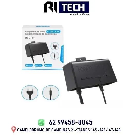 Fonte Para Câmera Externa Dedicada Comutação 12v/2a