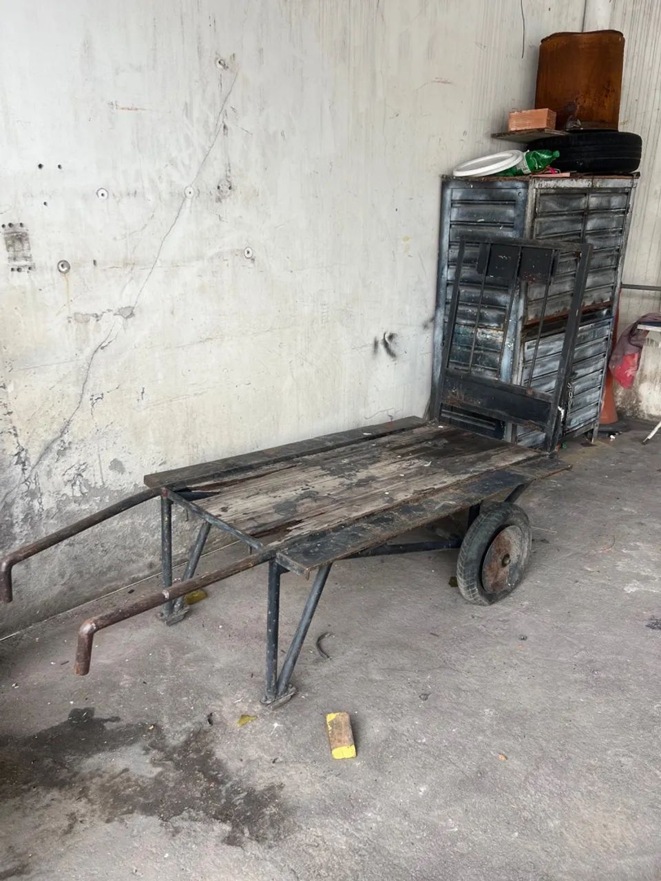 Carrinho de mão industrial tipo ceasa burrinho sem rabo carrinho mercadoria  - Foto 2