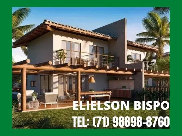 Casa com ALTO PADRÃO 3/4 , varanda, gardem e 2 suites - PRAIA DO FORTE