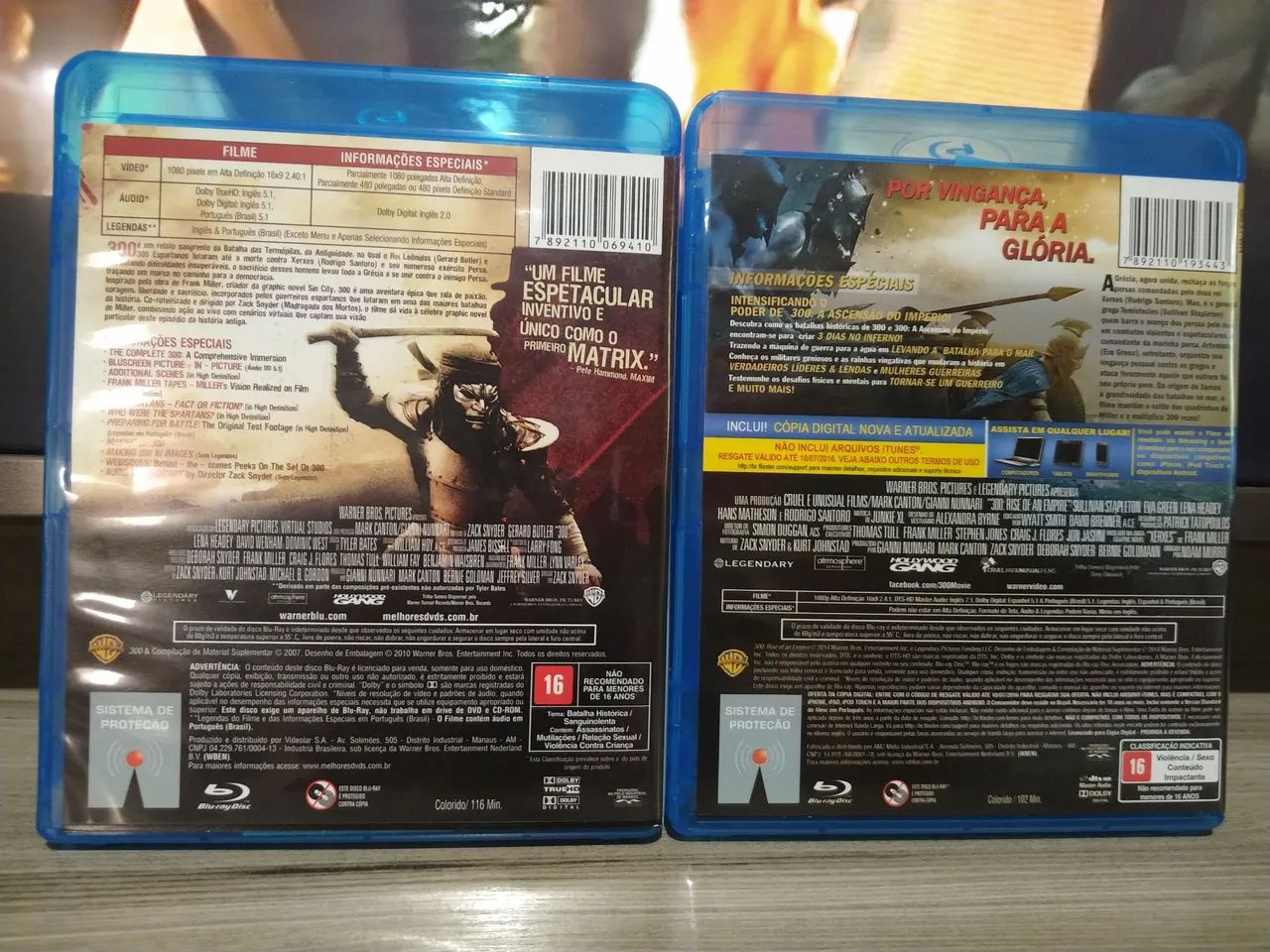 Blu-ray 300 e 300 a ascensão do império  - Foto 2