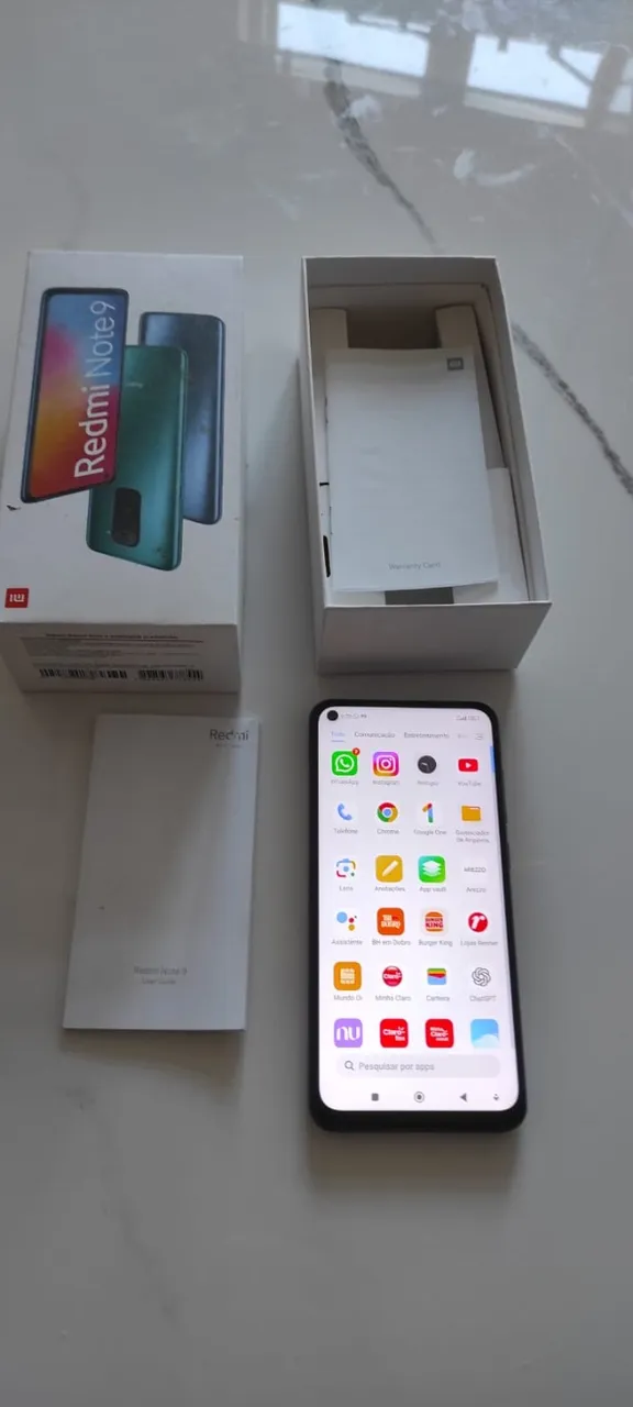 Celular Xiaomi Redmi Note 9 completo