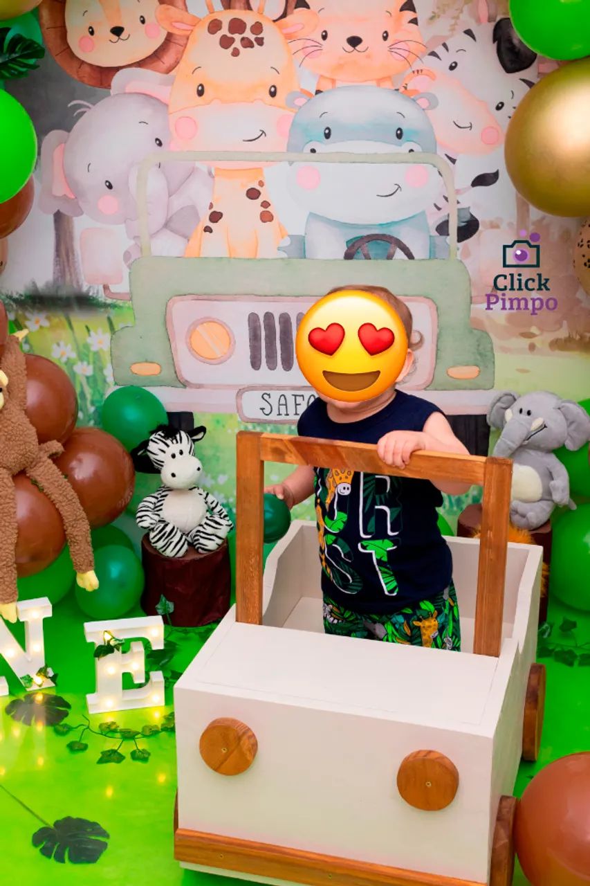 Props Jeep carro safari/ ensaio infantil/ newborn/ smash the cake - Foto 6