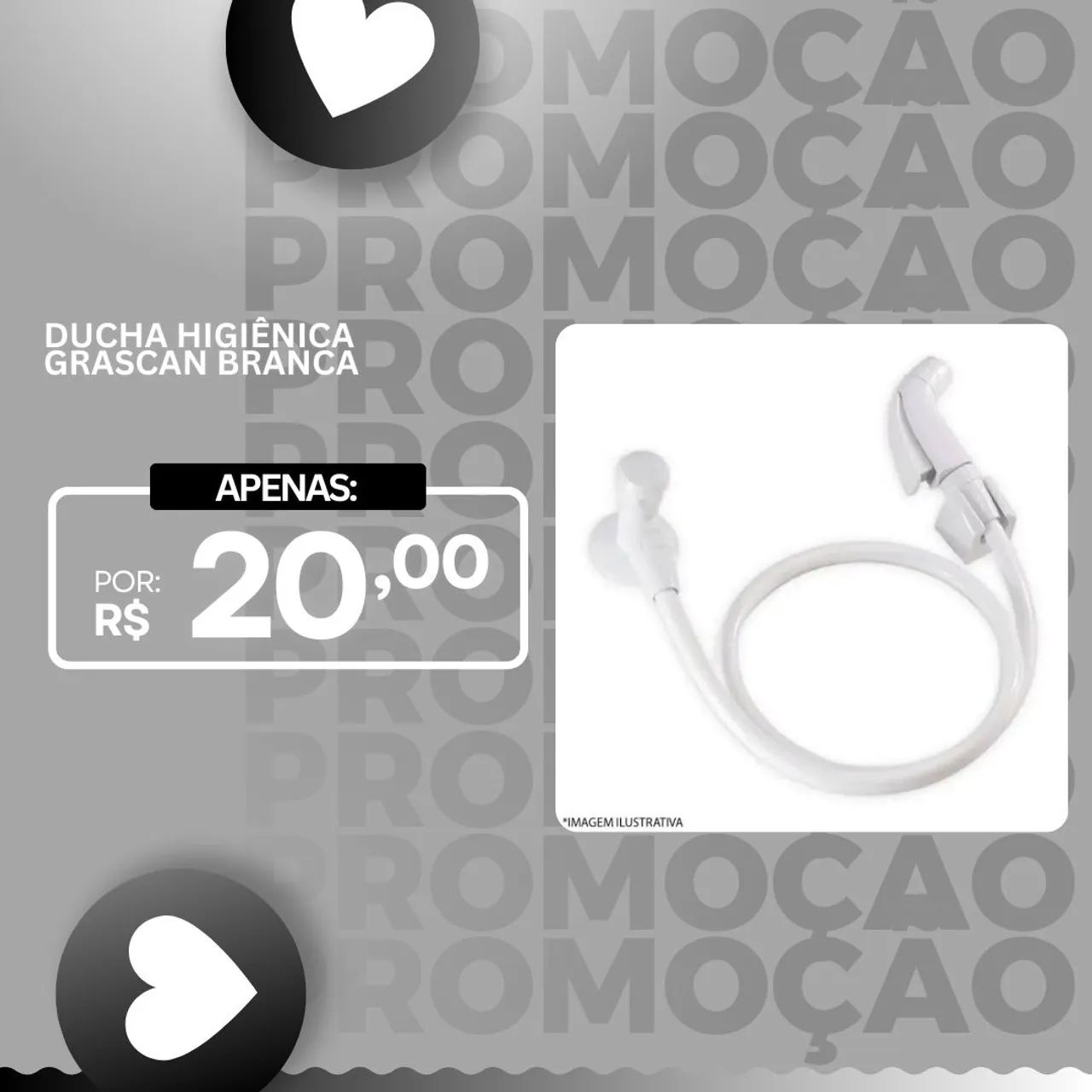 Ducha Higiênica Grascan Branca (chuveirinho) - Foto 2