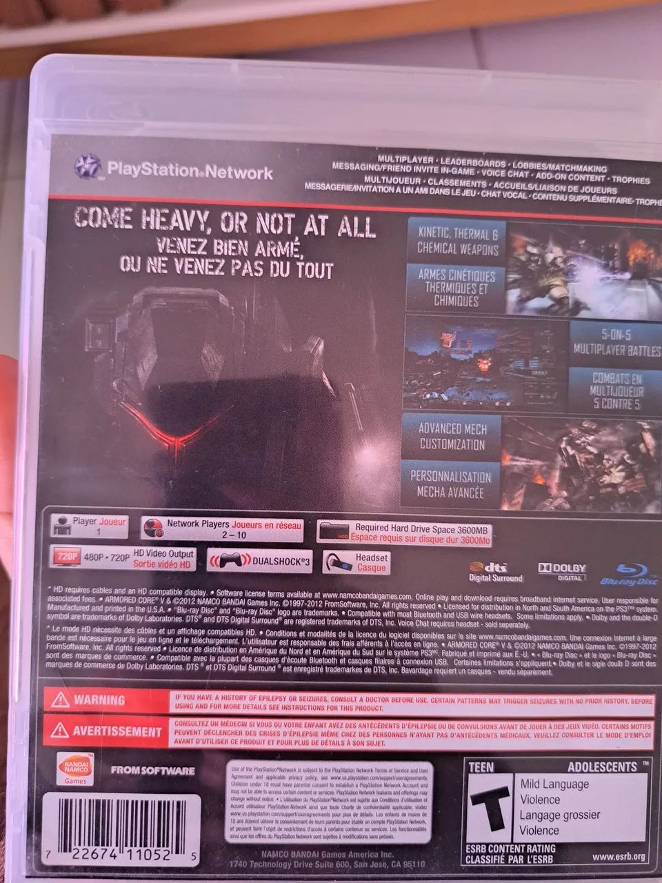 Armored Core V - PS3 (jogo raro) - Foto 2