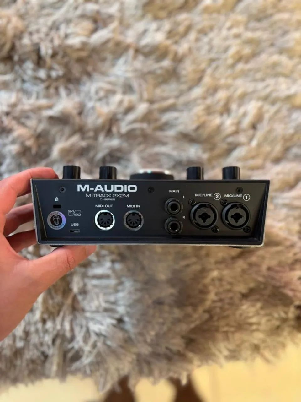 Placa de áudio m-audio m-track 2x2m (ESTADO DE NOVA) - Foto 3