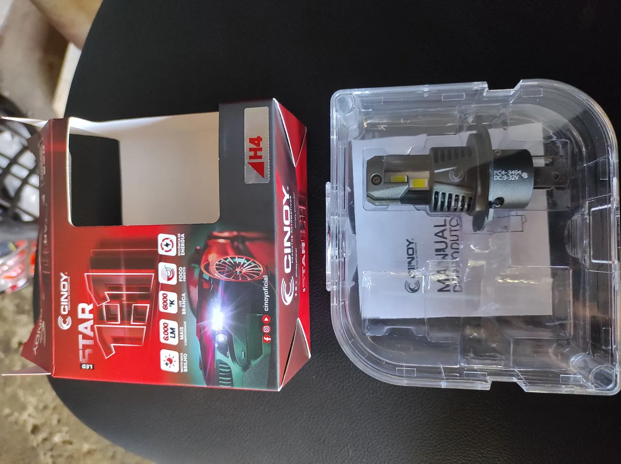 Lâmpada LED H4 Cinoy 6.000 Lumens