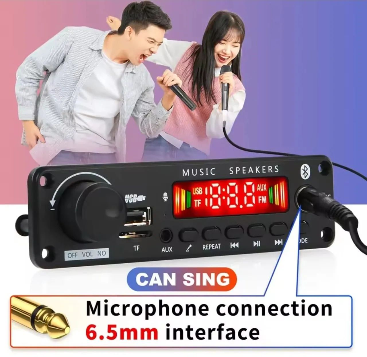 Placa MP3 Amplificada 2x100W Bluetooth 5.0 - Foto 6