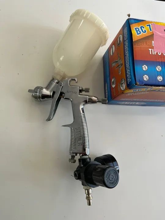 PISTOLA PARA PINTURA STEULA BC 77 - TIPO GRAVIDADE COM LEQUE