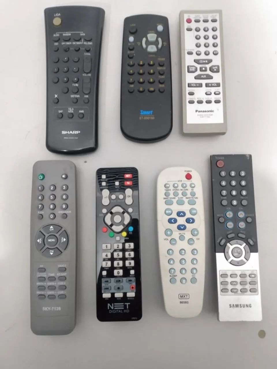 kit diversos controles tvs, som & decodificadores