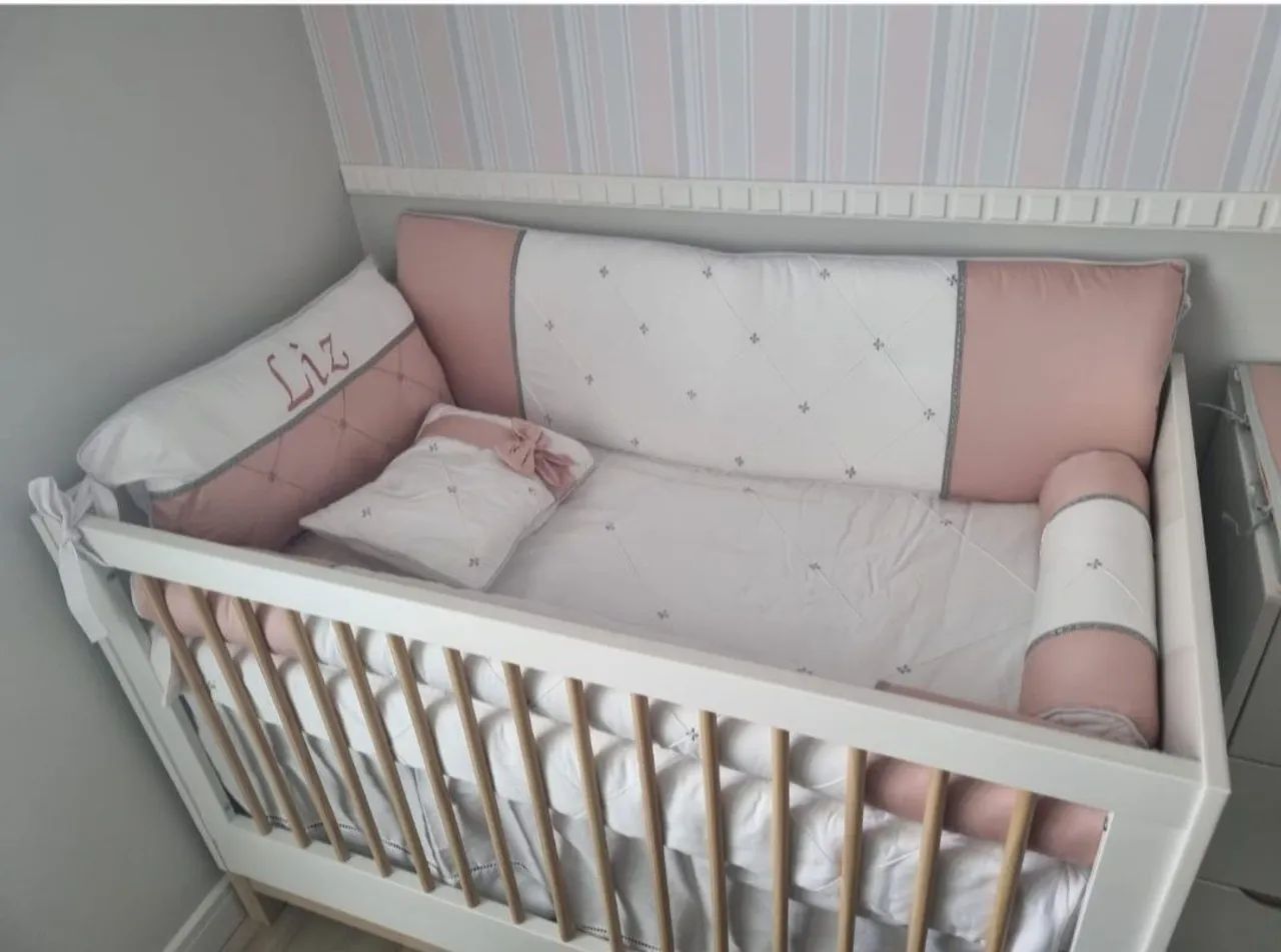 Berço 2 em 1 Cozy Branco - Marca Quater - Foto 2