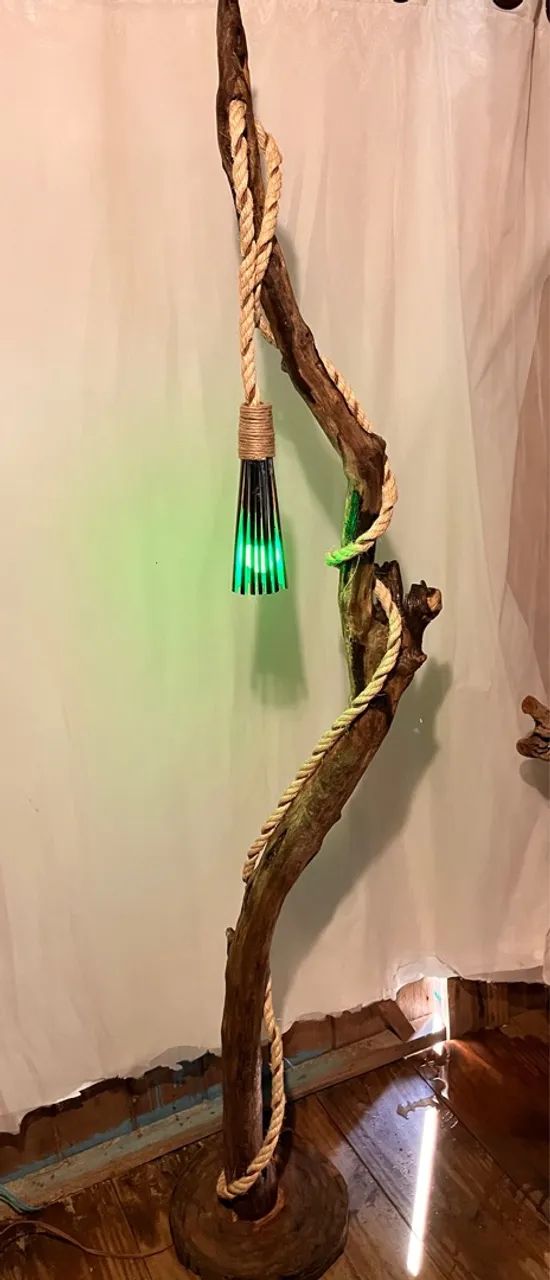 Abajur rústico para decoração  - Foto 4