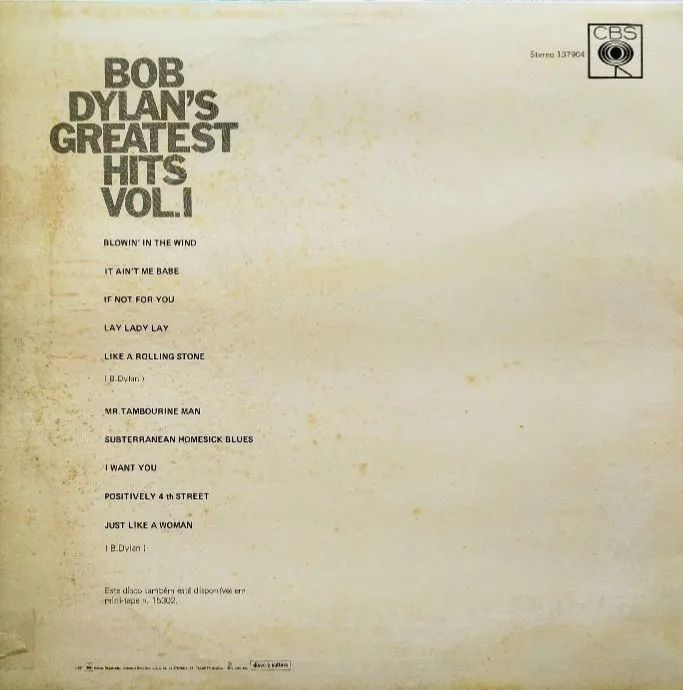 Lp / Bob Dylan's Greatest Hits Vol. I - Vinil - Foto 2