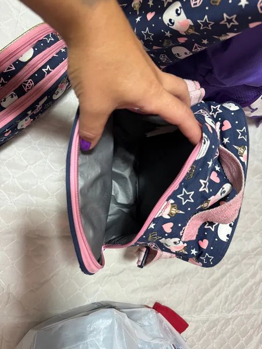 Kit Mochila Princesa Unicórnio Puket  - Foto 3