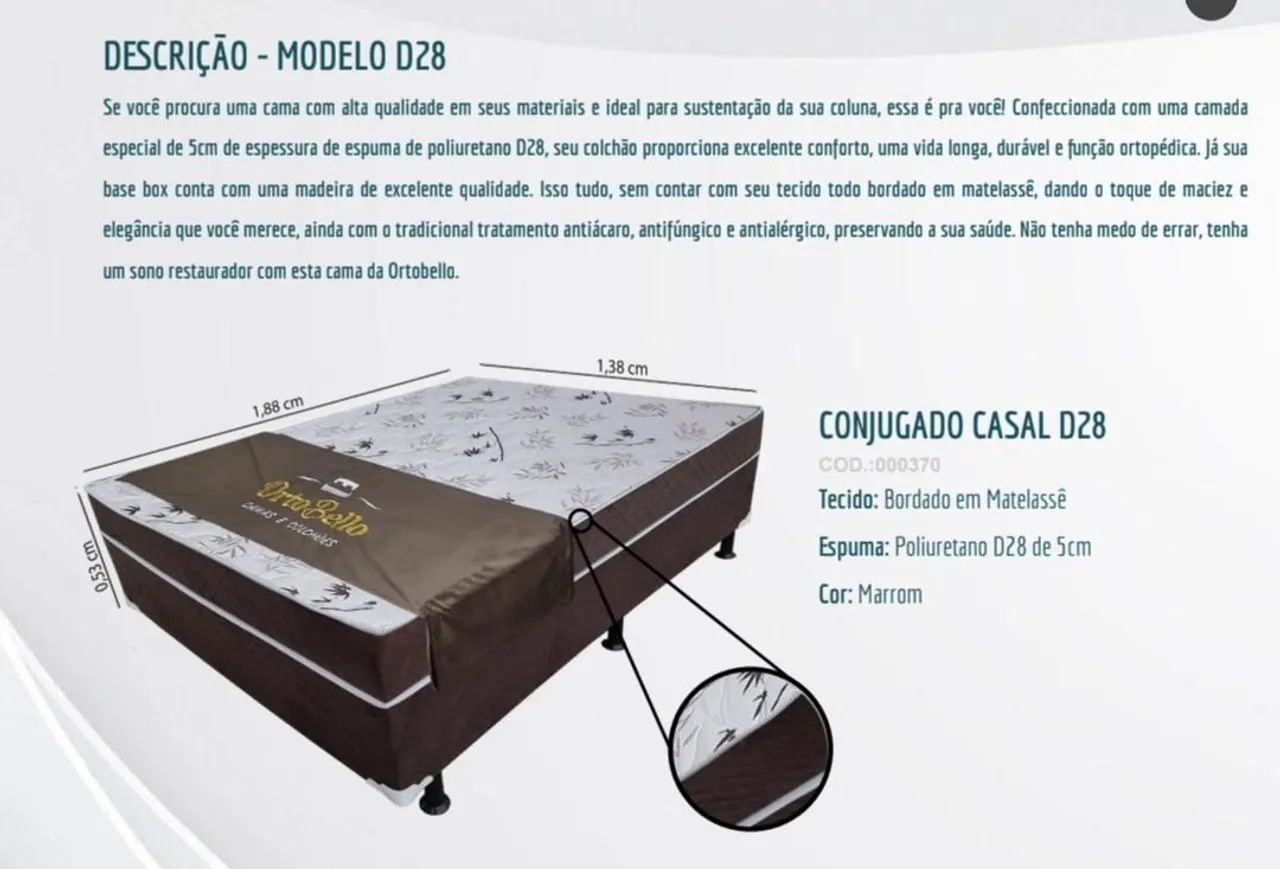 Cama Box D28 Black Friday