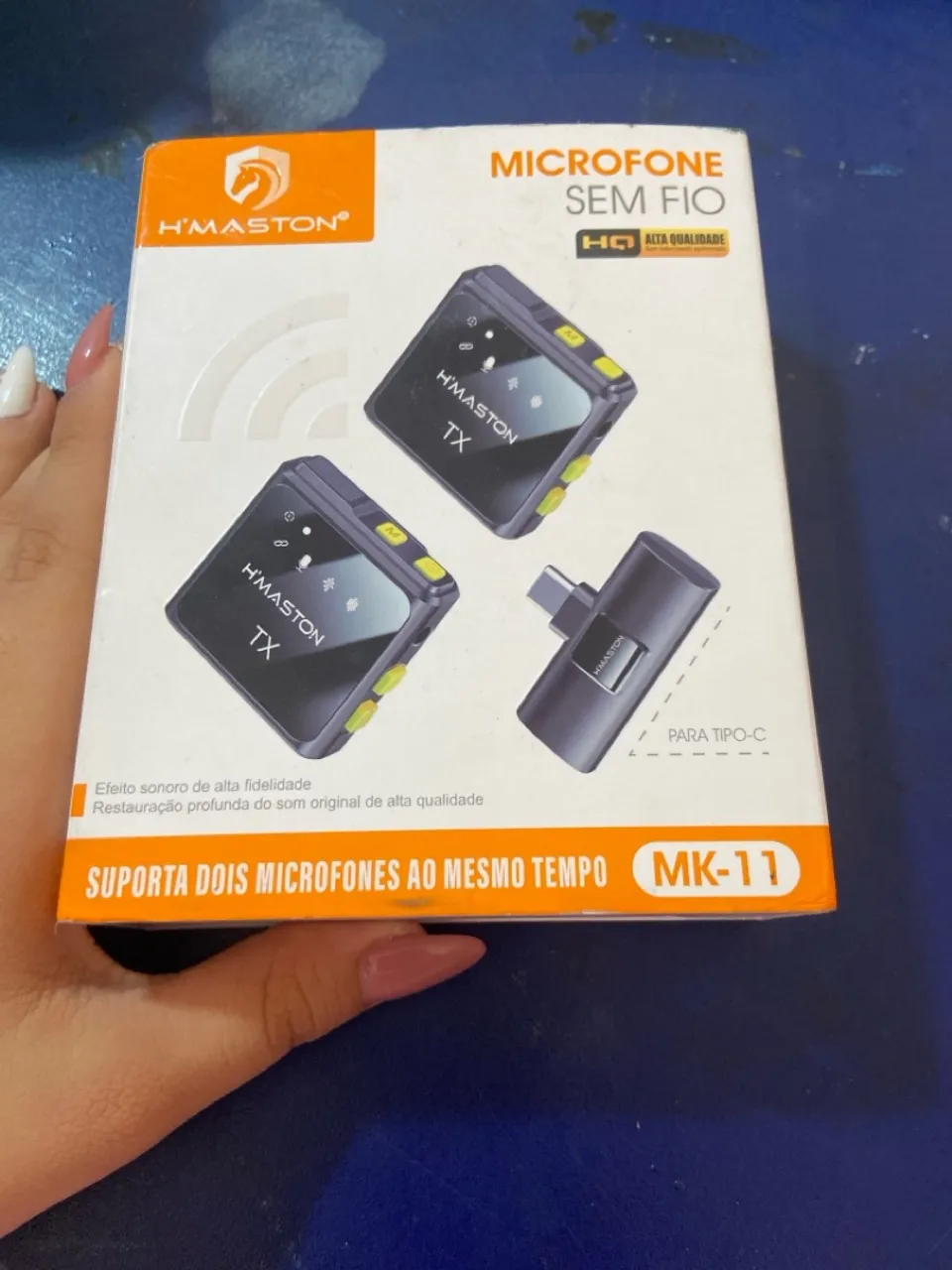 Microfone de Lapela sem fio, H maston