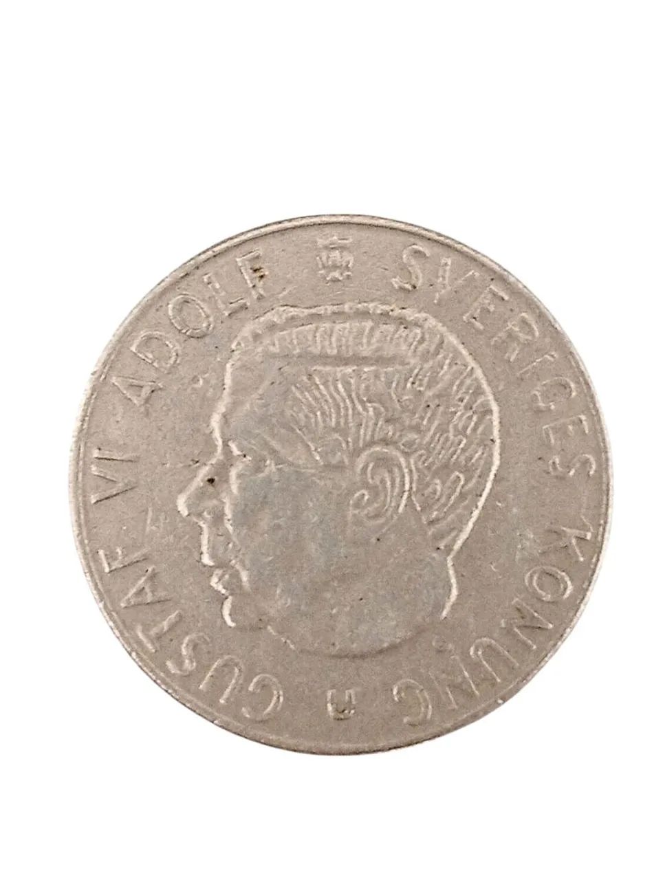 Moeda antiga de 1 Krona Sueca de 1973 - Foto 2